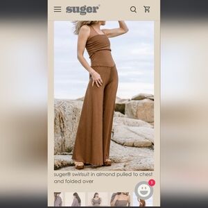 Angelrox Wide Leg Strapless Jumpsuit Black Women's Size XL